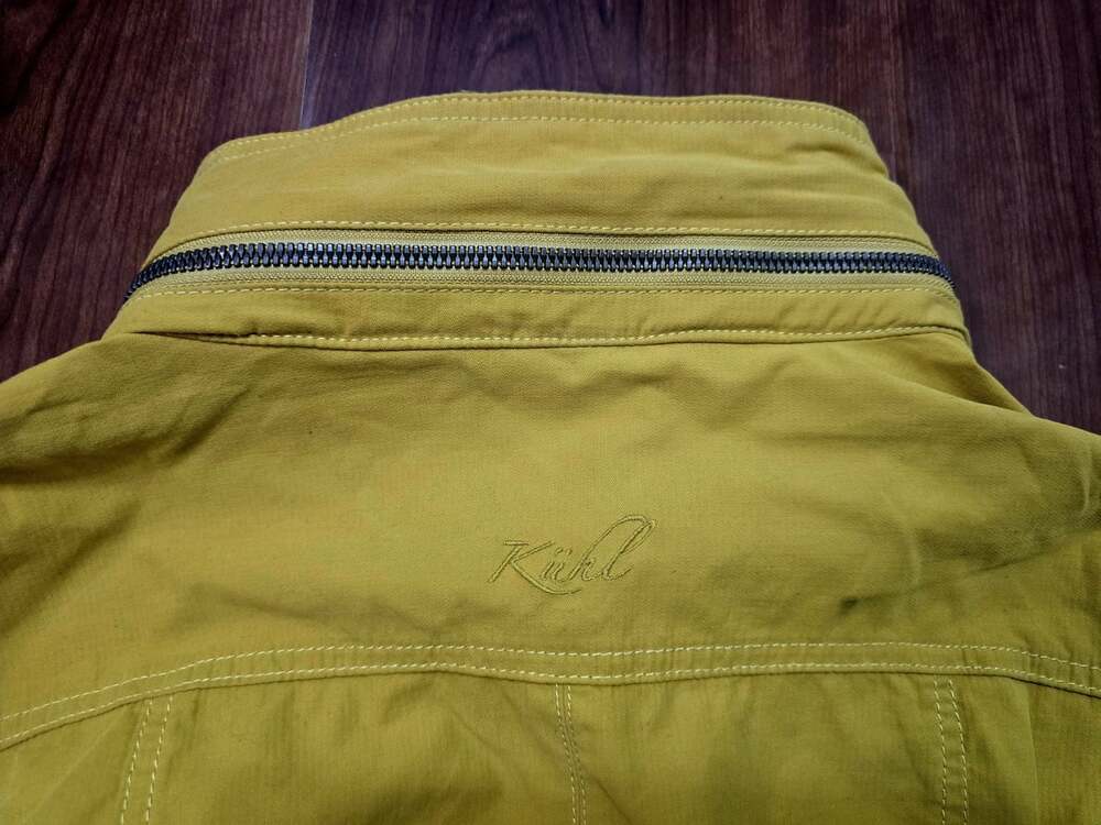 Kuhl Rekon Mustard Jacket Full Zip Hooded Utility Military Moisture-Wick Shacket - Picture 15 of 15